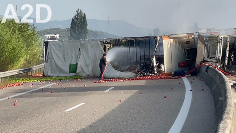 Κλειστή η Ιόνια Οδός και στα δυο ρεύματα κυκλοφορίας στο ύψος των Αγ. Αναργύρων