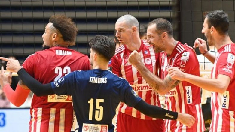 Βόλεϊ: Πρώτη θέση για τον Ολυμπιακό, 3-1 την Παρτιζάν στη Σερβία