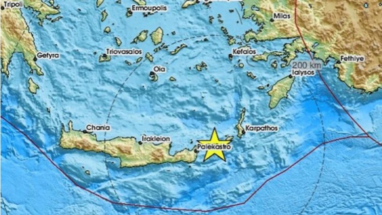 Κάσος: Τέσσερις σεισμοί μέσα σε μια ώρα