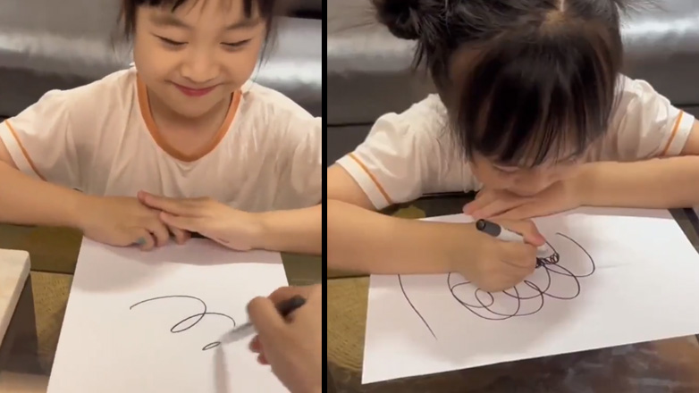 Τι βλέπει το μυαλό ενός παιδιού σε αυτό το doodle;