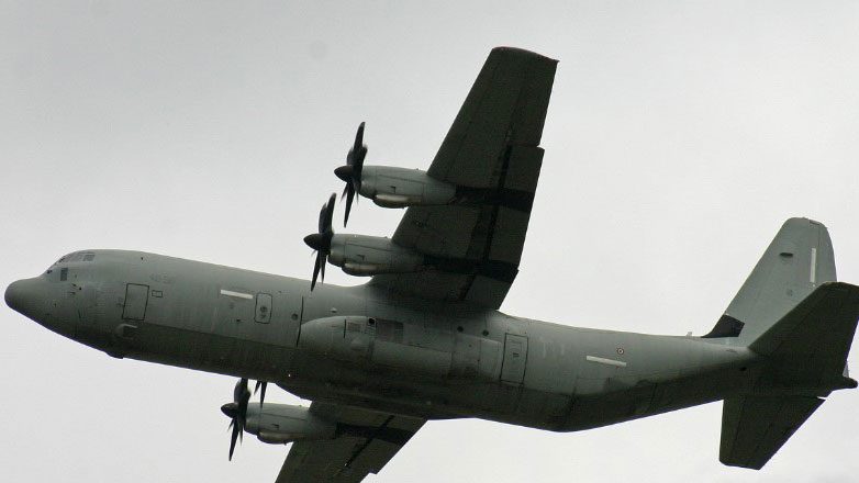 Ιταλικό C 130 μεταφέρει ανθρωπιστική βοήθεια στους Παλαιστίνιους