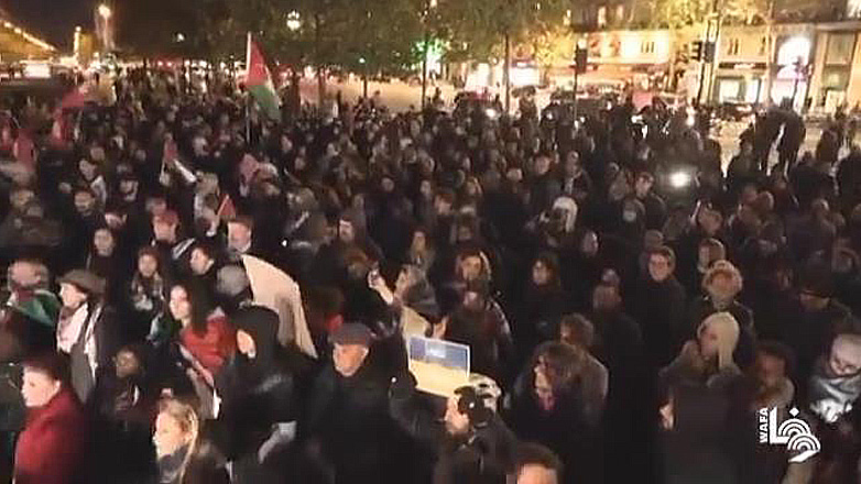 Διαδήλωση στο Παρίσι με αίτημα να σταματήσει η σφαγή στη Γάζα οργάνωσε η αριστερά