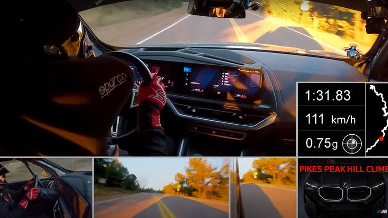 Δείτε την BMW XM των 748 ίππων να σημειώνει ρεκόρ στην ανάβαση Pikes Peak ως το ταχύτερο υβριδικό