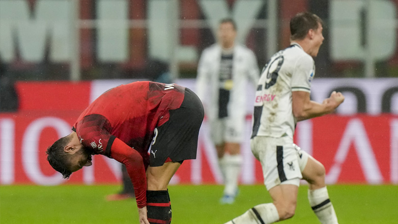 Ιταλία: Την… πάτησε η Μίλαν, ηττήθηκε στην έδρα της με 1-0 από την Ουντινέζε!