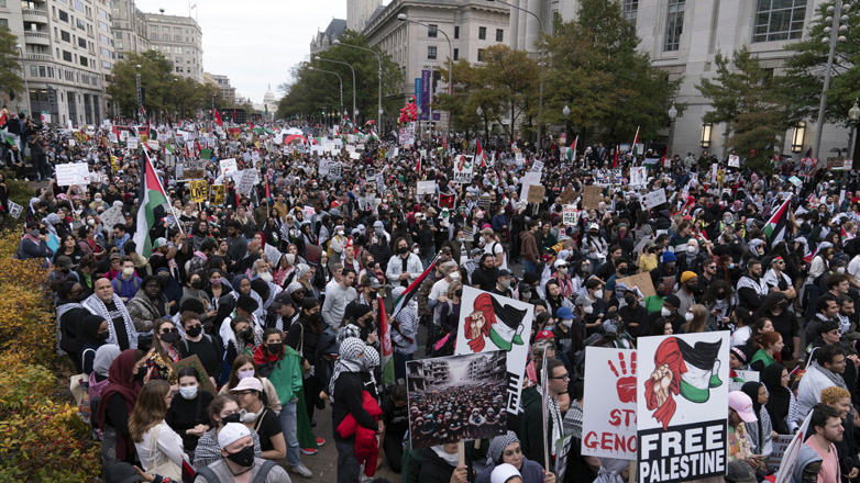 Εκατοντάδες χιλιάδες διαδηλωτές υπέρ των Παλαιστινίων στην Ουάσινγκτον