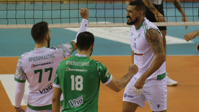 Volley League: Πέρασε από το «Παλατάκι» μετά από 4 ήττες ο Παναθηναϊκός