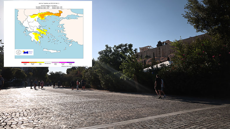 Meteo: Ξηρασία παρουσιάζει το 38% του εδάφους της χώρας