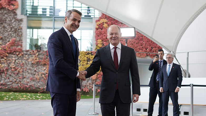 Οι κοινές δηλώσεις Μητσοτάκη – Σολτς από το Βερολίνο