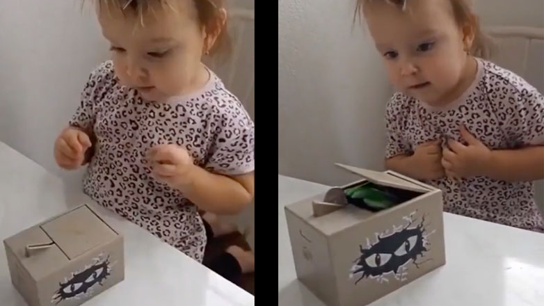 Μικρό κορίτσι εναντίον αυτόματου κουμπαρά