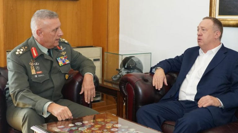 Συνάντηση του Αρχηγού ΓΕΕΘΑ με τον Πρόεδρο του «Jewish Institute for National Security of America»