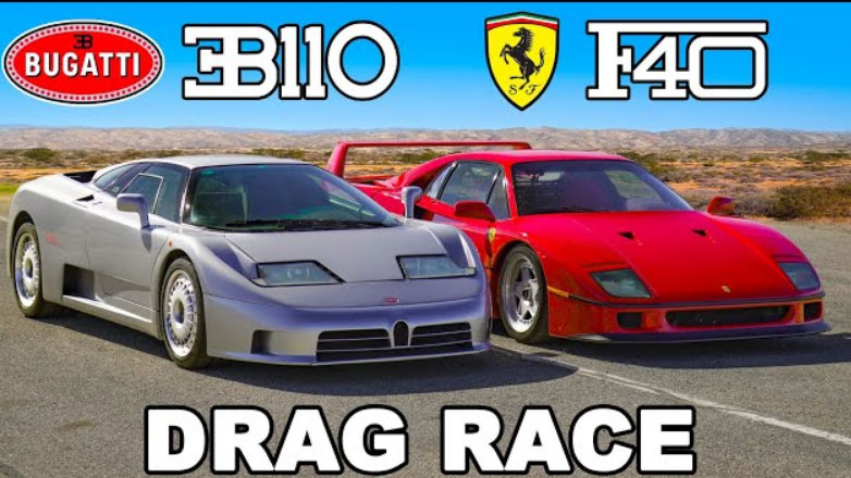 Η κόντρα των 90s: Η θρυλική Ferrari F40 εναντίον της Bugatti EB110 σε μία νοσταλγική μάχη