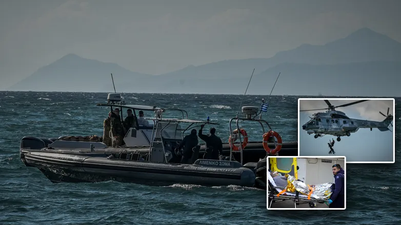Ολονύχτιες έρευνες για τους ναυαγούς κάτω από αντίξοες συνθήκες