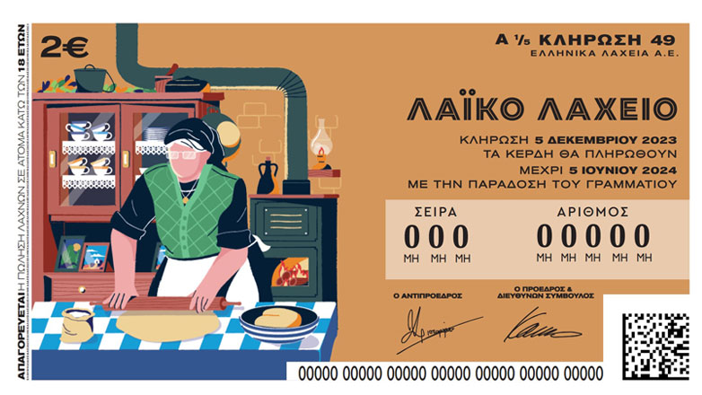 Αύριο η κλήρωση για το τρίτο τζακ-ποτ στο Λαϊκό Λαχείο που μοιράζει συνολικά κέρδη 2.200.000 ευρώ