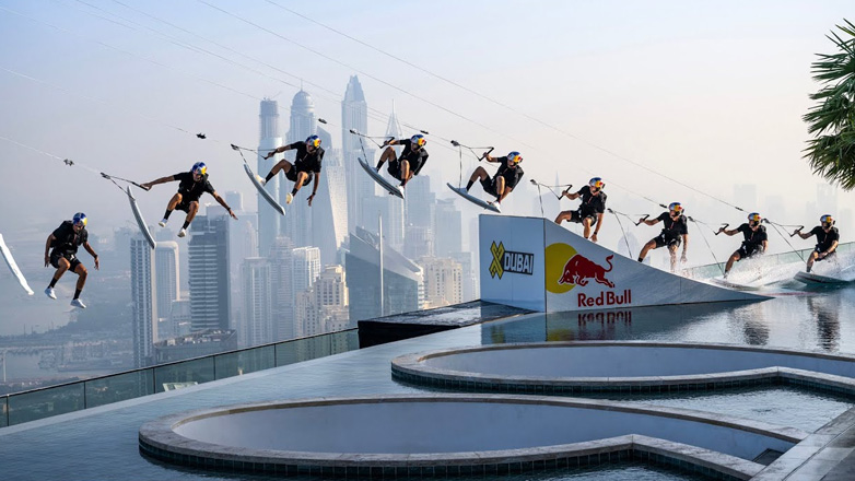 Base jump με τη βοήθεια ενός drone