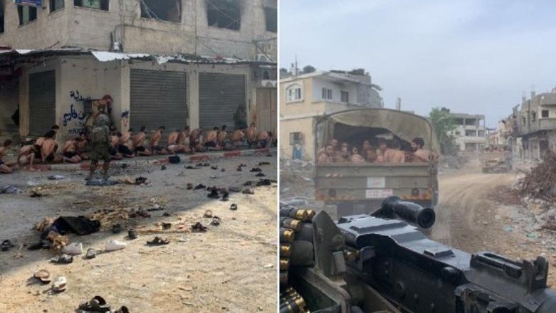 Βίντεο δείχνει τρομοκράτες της Χαμάς να παραδίνονται γυμνοί και οκλαδόν στον δρόμο