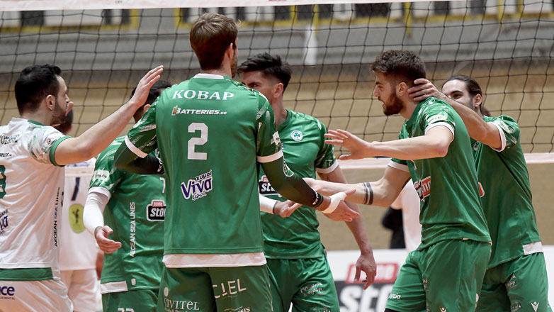 Βόλεϊ: Μόνος στην κορυφή ο Παναθηναϊκός, 3-0 τον Φοίνικα