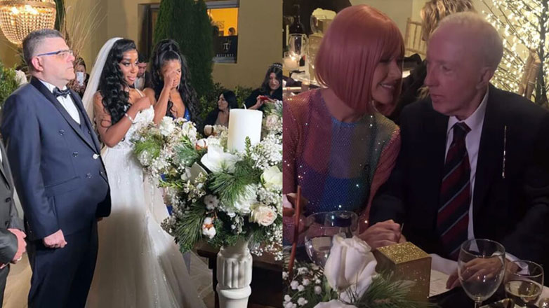 Κωνσταντίνος Πλεύρης & Τζόρτζια Σιακαβάρα: Μαζί στον γάμο της Ελίζαμπεθ Ελέτσι με τον γιατρό, Νεκτάριο Λεμονίδη