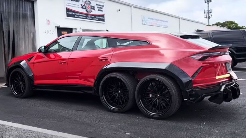Η μοναδική 6τροχη Lamborghini Urus στον κόσμο – Μαγκιά ή ιεροσυλία;