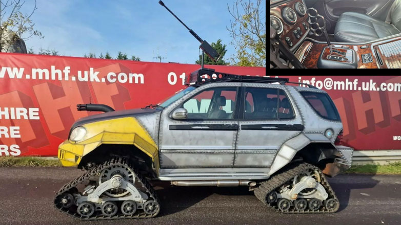 Mercedes με ερπύστριες για τα χιόνια, πολυβόλα για τα ζόμπι και σιδερογροθιά για αλλαγές ταχυτήτων