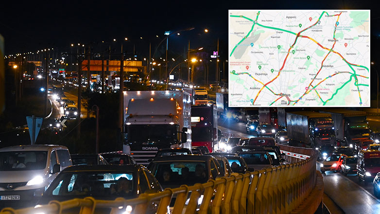 Κυκλοφοριακό «έμφραγμα» στην Αθήνα