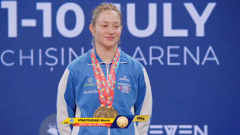 Άρση Βαρών: Ρεκόρ Ευρώπης και 5 πανελλήνια ρεκόρ από την 15χρονη Μαρία Στρατουδάκη!