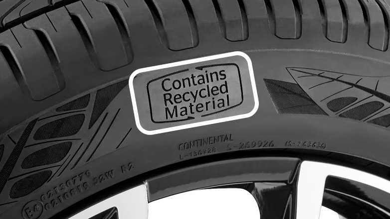 «Contains recycled materials»: Τι υπογραμμίζει η ένδειξη στα ελαστικά της Continental