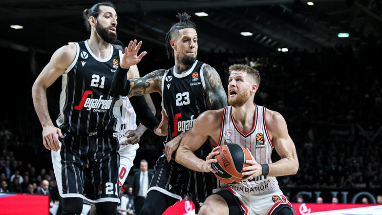 Ήττα για τον Ολυμπιακό στη Μπολόνια, 69-67 η Βίρτους