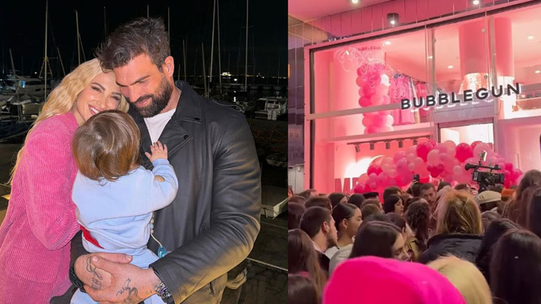 Δημήτρης Αλεξάνδρου: Στο πλευρό της Ιωάννας Τούνη στα εγκαίνια του νέου της καταστήματος στην Αθήνα