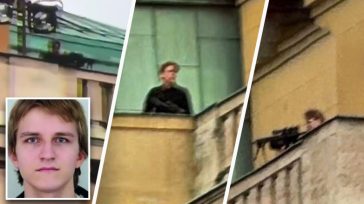 Bίντεο ντοκουμέντο: Η στιγμή που ο μακελάρης της Πράγας αρχίζει να πυροβολεί