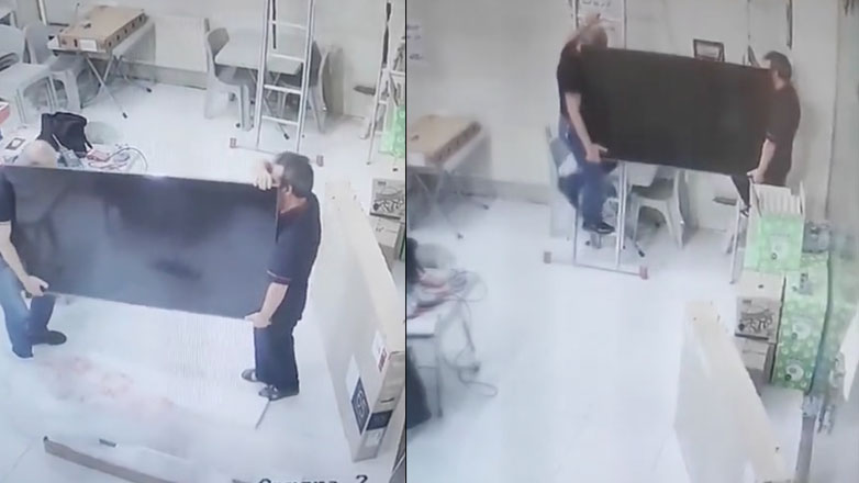 Εγκατάσταση τηλεόρασης στον τοίχο -fail