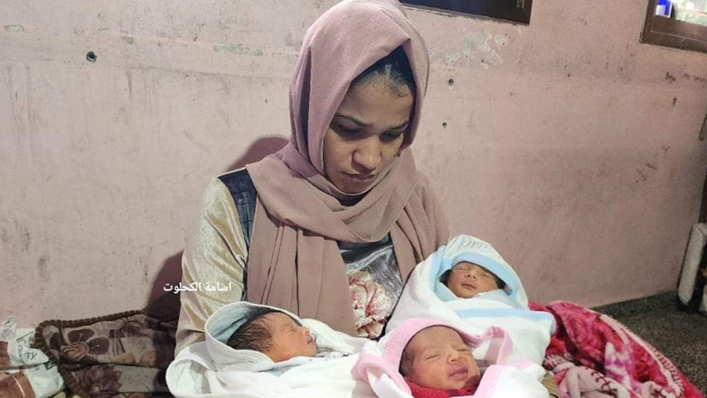 Γάζα: Νεαρή Παλαιστίνια γέννησε τετράδυμα εν μέσω του πολέμου