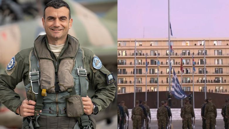 Συγκίνηση στην τελετή στο Πεντάγωνο για τον επισμηναγό που έχασε τη ζωή του στην Καλαμάτα