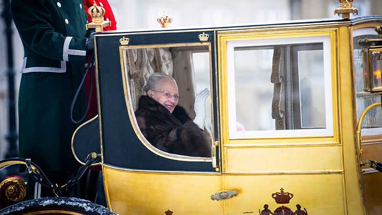 Η Μαργκρέτε Β’ της Δανίας έκανε την τελευταία βόλτα με τη βασιλική άμαξα ως βασίλισσα