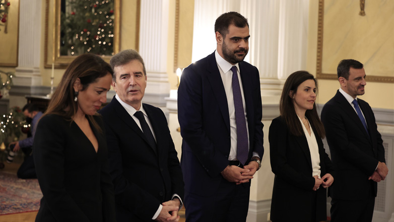Η ορκωμοσία των νέων υπουργών στο Προεδρικό Μέγαρο
