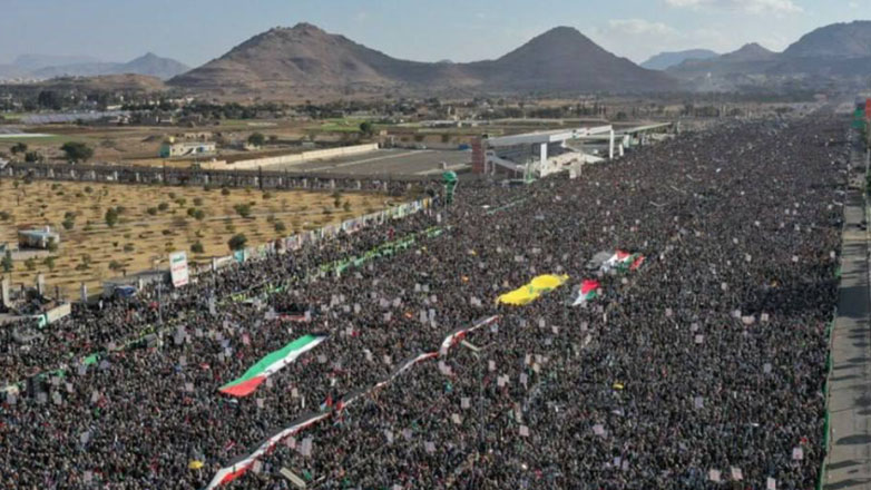 Υεμένη: Ογκώδης διαδήλωση υπέρ των Παλαιστινίων της Γάζας στη Σαναά