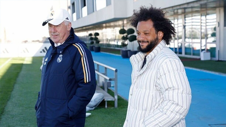 Στην προπόνηση της Ρεάλ Μαδρίτης ο Μαρσέλο