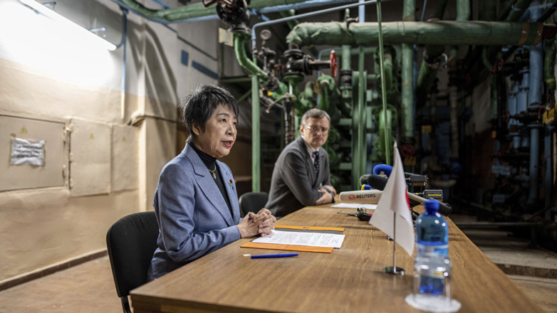 Η Ιαπωνία είναι «αποφασισμένη» να συνεχίσει να στηρίζει την Ουκρανία