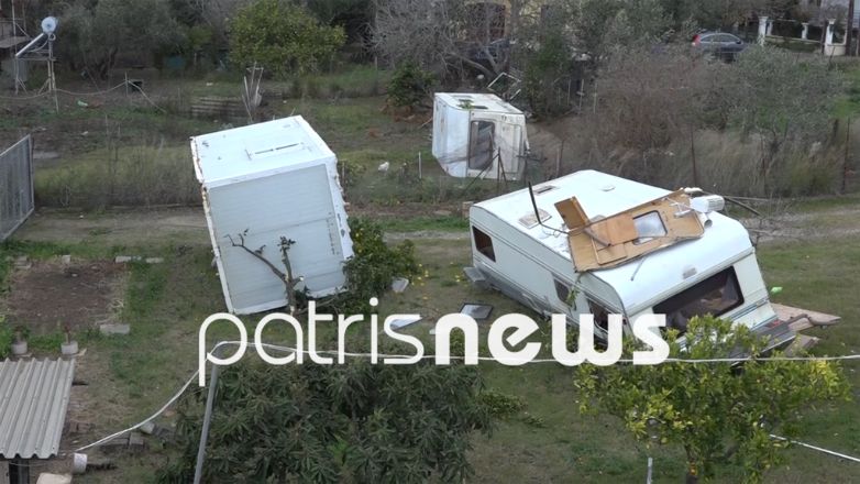Μεγάλες καταστροφές από την κακοκαιρία στον Πύργο