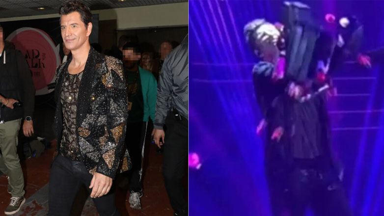 Σάκης Ρουβάς: Η αντίδρασή του την στιγμή που του πέταξαν πανέρια με λουλούδια στο πρόσωπο