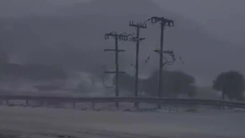 Χιονοθύελλα στη Σαμοθράκη