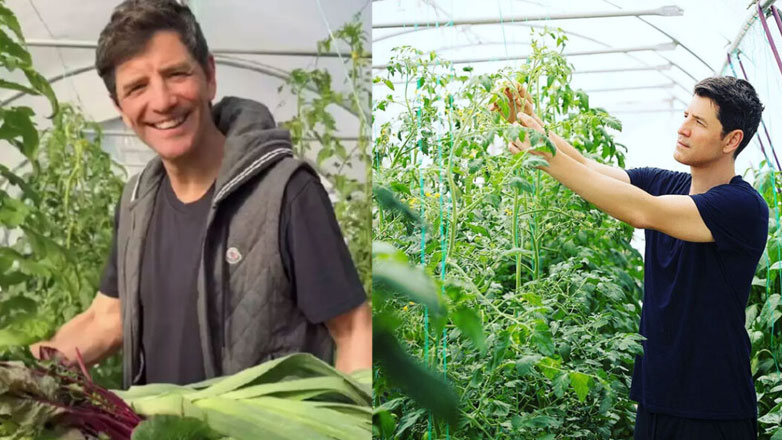 Ο Σάκης Ρουβάς μας ξεναγεί στο μποστάνι του και μαζεύει λαχανικά