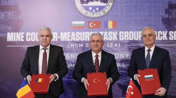 Τουρκία, Ρουμανία και Βουλγαρία υπέγραψαν συμφωνία για την εξουδετέρωση των ναρκών στη Μαύρη Θάλασσα