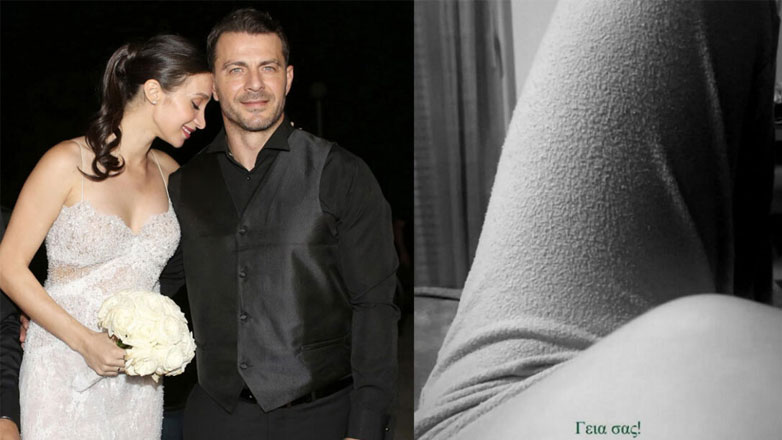 Γιώργος Αγγελόπουλος: Το βίντεο που το μωρό κλωτσάει μέσα απο την κοιλιά της Δήμητρας Βαμβακούση