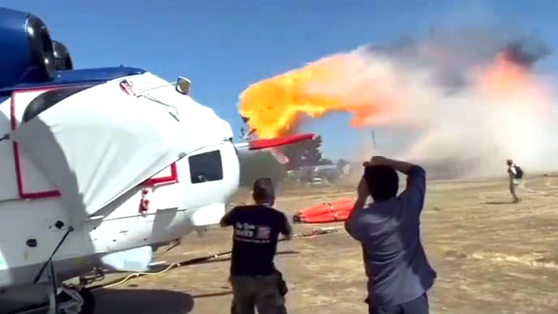 Η στιγμή της συντριβής αεροσκάφους σε αυτοκινητόδρομο στην Χιλή