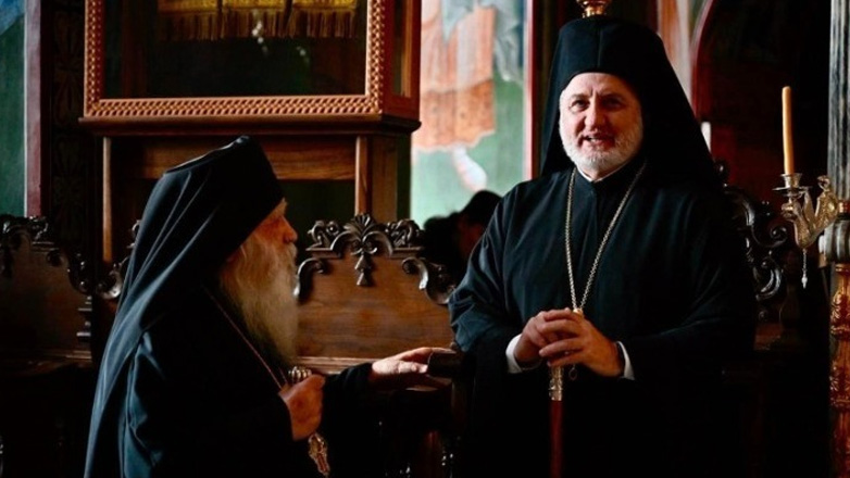 Άγιο Όρος: Στη Μονή Φιλοθέου ο αρχιεπίσκοπος Αμερικής Ελπιδοφόρος