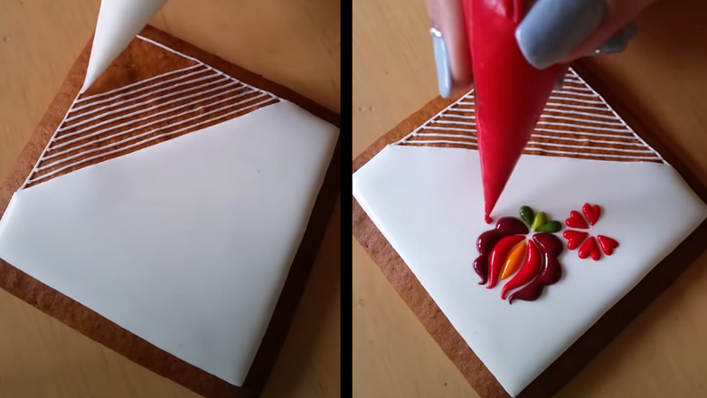 Εντυπωσιακό σχέδιο σε μπισκότο