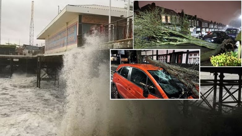 Η καταιγίδα Ίσα σαρώνει τη Βρετανία