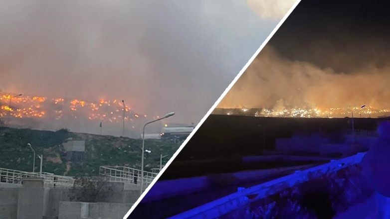 Μεγάλη φωτιά στον ΧΥΤΑ της Νάξου