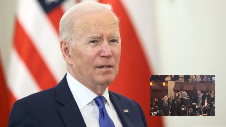 Ομιλία του Μπάιντεν για την άμβλωση διακόπηκε από φιλοπαλαιστίνιους διαδηλωτές