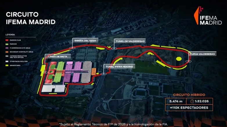Formula 1: Νέα πίστα στη Μαδρίτη από το 2026 – Δείτε εικόνες και στοιχεία